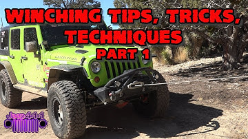 Winching Tips Tricks Techniques Part 1 Jeep 4-1-1 covers some of the basics of winching safety.