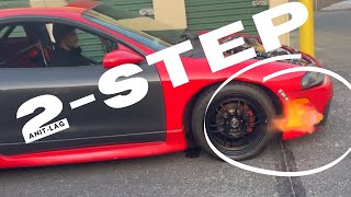 ANTILAG 2 step: 2g dsm eclipse gsx shooting flames AGAIN! on ecmlink v3 full