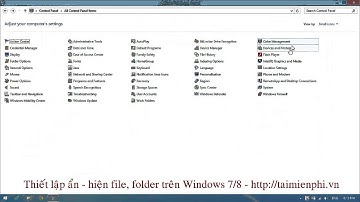 Thiết lập ẩn - hiện file, folder trên Windows 7/8 - http://taimienphi.vn