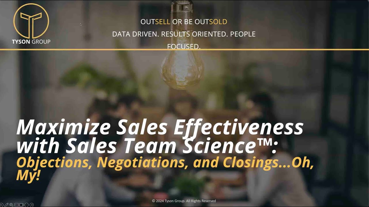 Maximize Sales Effectiveness with Sales Team Science™: Webinar | Part 2
