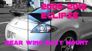Quick and easy wing mounting on eclipse! (spoiler)