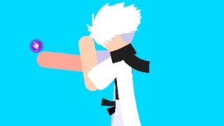 Gojo vs Sukuna fight black flash but I’m using stick nodes