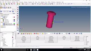 Pretension Bolt surface Hypermesh