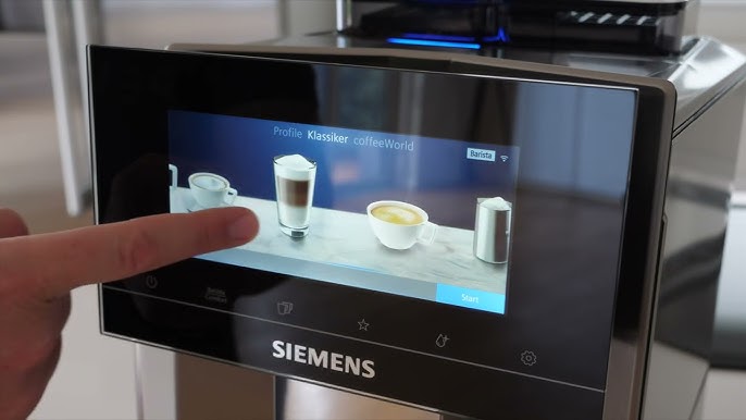 Cómo configurar la cafetera EQ900 superautomática Siemens 