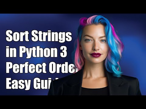 Python 3: How to Sort Strings in Perfect Alphabetical Order