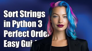 Python 3: How to Sort Strings in Perfect Alphabetical Order