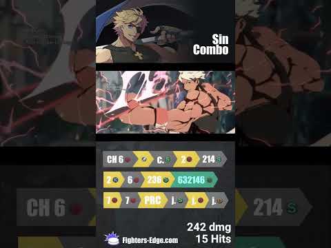 Sin corner to corner combo #ggst_si #sinkiske #ggst #guiltygear #strive #fightinggames #fgc #combos