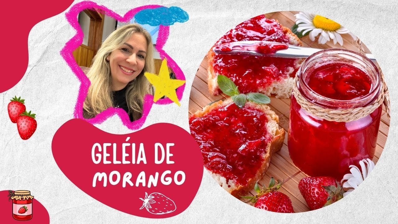 Geleia de Morango Caseira - Muito fácil! Só 3 ingredientes! Aprenda a fazer!!