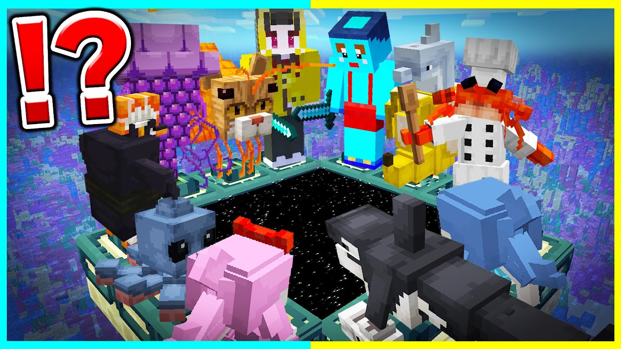 海にいるAIモンスターたちが仲間になってくれる世界でマインクラフト【まいくら / マインクラフト】