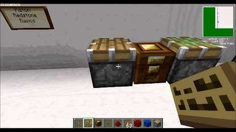 Redstone Tutorial - Part 1 - Basics