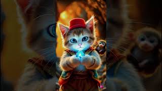 cat and bandar find a gold#virlvideo #animation #inshot