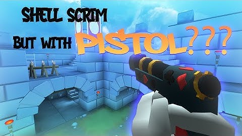 a shell scrim but, with PISTOL???? | Shellshockers