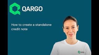 How to create a standalone credit note