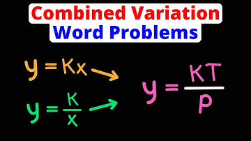 Combined Variation Word Problems | Direct & Inverse | Eat Pi