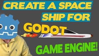Create a Space Ship Then Animate With Thrust Using a 2D-Particle Emitter in Godot Game Engine 3.2 screenshot 4