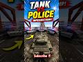 💀 Can a Tank Break Through the Police Car Blockade? 🚔 #shorts