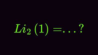 The Value of Dilogarithm Function at Li2(1)=...