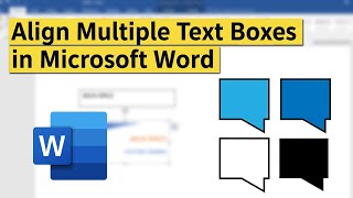 How to align multiple text boxes in word || BACK-SPACE