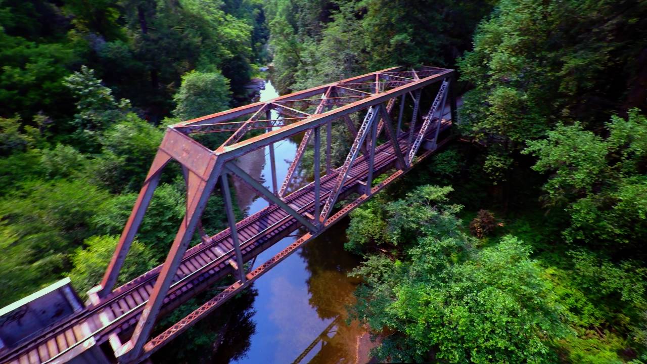 Santa Cruz Felton Train Bridge 4k YouTube