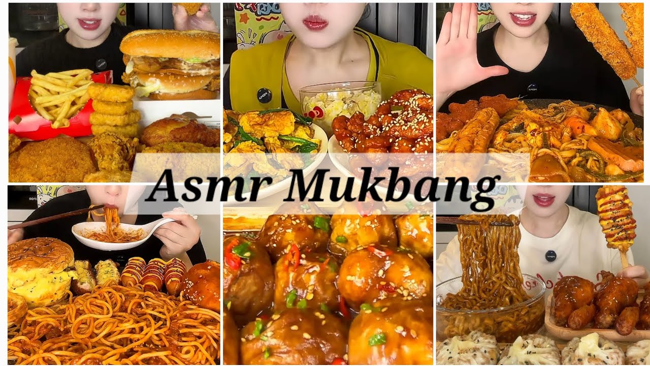 ASMR MUKBANG |🥵🔥Spicy noodles with hot wing | KFC FULL MENU 😋| Spicy hotpot and Grilled chicken 🍗