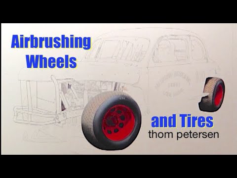 #Airbrushing .... Painting Wheels and Tires - YouTube