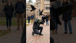 Crows Can Hold Grudges for YEARS #shocking #birds #facts #wildlife #animalfacts#crow #shorts #