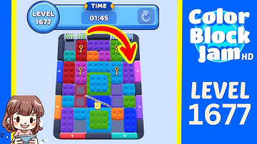 Color Block Jam Level 1677 Solution Walkthrough