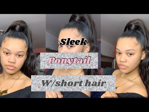 how-to-do-a-sleek-ponytail-on-short-hair-w/-weave