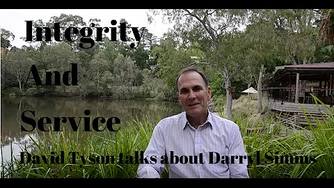 Educator David Tyson talks about integrity and ser...