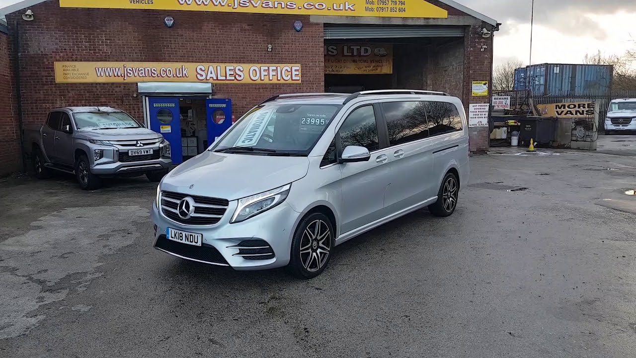 MERCEDES BENZ V-CLASS AMG SPEC XLWB 8 SEATER AUTO 18 REG 50K TOP SPEC MPV £23995+VAT 0161 432 3679