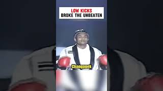 Low kicks broke the unbeaten #boxing #mma