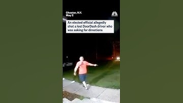 Elected official allegedly shot a lost DoorDash driver who was asking for directions