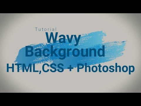 Wavy Background with HTML + CSS + Photoshop