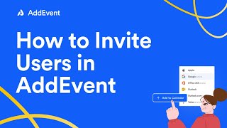 How to Invite Users in AddEvent