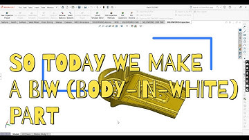 How to make BIW Mounting Brkt Part | Solidwork Design