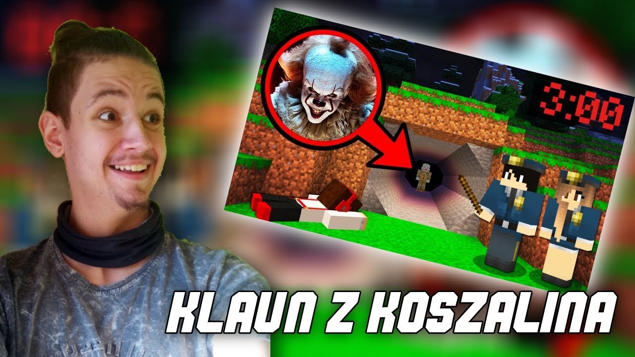 GABOR OGLĄDA ,,NIE ZAGLĄDAJ DO TEGO TUNELU O 3:00! SPOTKASZ KLAUNA W MINECRAFT!
