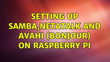 Setting up samba,netatalk and avahi (bonjour) on raspberry pi (3 Solutions!!)