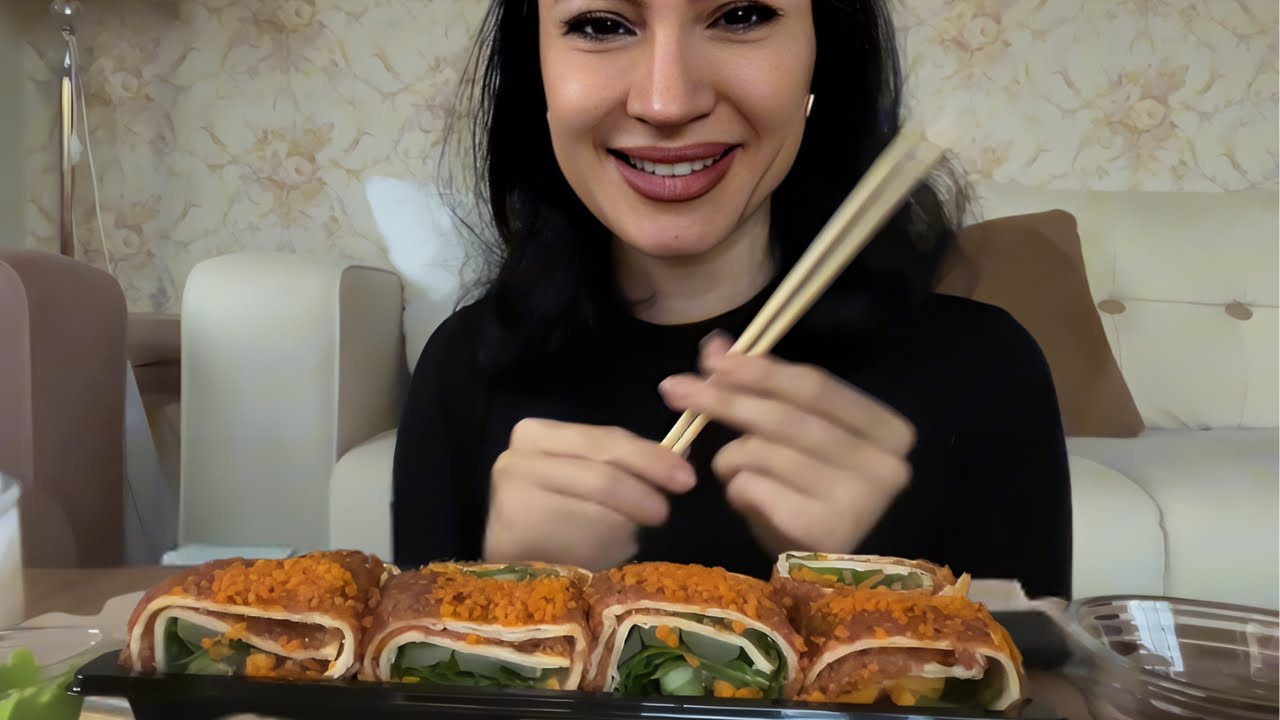 [Türkçe Asmr] Suşi Çiğköfte Yiyerek Sohbet Ediyoruz 🥢 Mukbang Asmr #mukbang