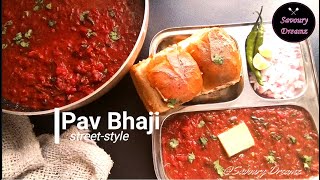 Pav Bhaji Recipe | Easy Street-Style Pav Bhaji Recipe I Easy Pav Bhaji | Mumbai Style Pav Bhaji