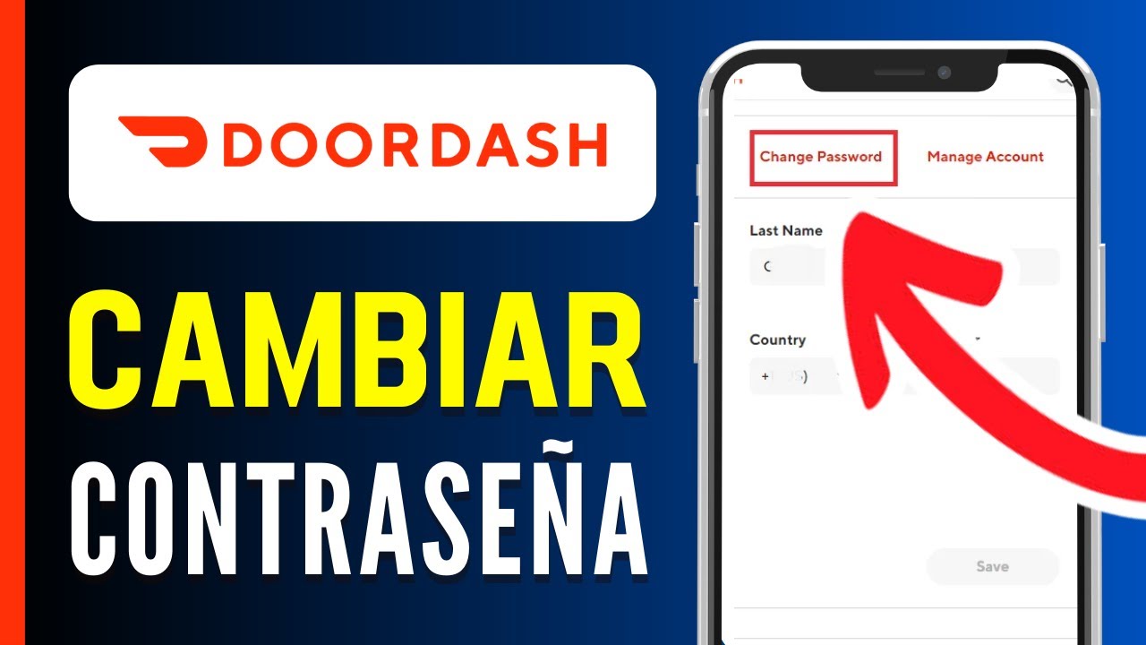 Cómo cambiar la contraseña de DoorDash en español