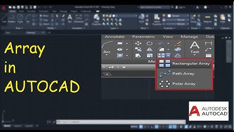 How to create array using AUTOCAD in Bangla