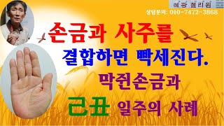 손금과 사주를 결합하면 빡세진다.