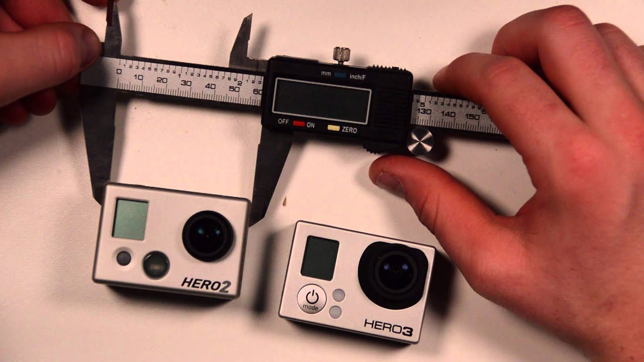 size of hero2 vs hero3 down to 1 10 of a mm gopro tips and tricks gopro size
