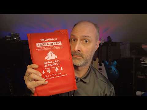 Great addition to your fire extinguisher - Fire Blanket Emergency for Home Kitchen - Fiberglass Fire
