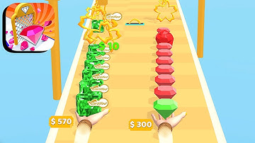 Gem Stack ​- All Levels Gameplay Android,ios (Levels 156-163)