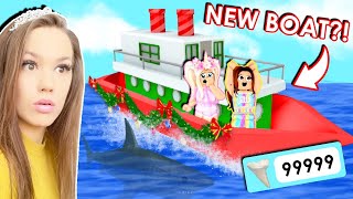 We Got The HAPPY NEW YEAR BOAT In Shark Bite (Roblox)