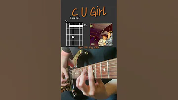 C U GIRL - Steve Lacy | Guitar Cover (With Chords) | #shorts