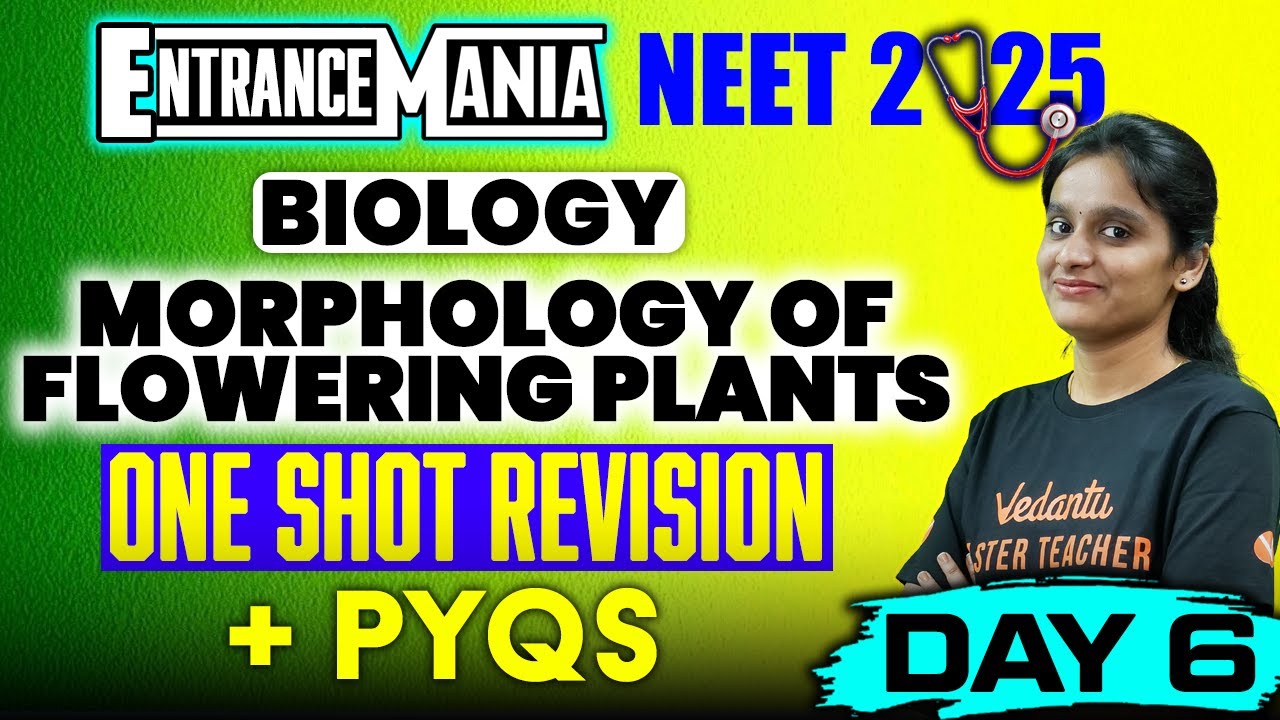 NEET 2025 | MORPHOLOGY OF FLOWERING PLANTS One Shot Revision | NEET ...