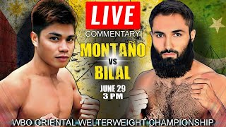 🔴 LIVE Joepher Montano vs Muhammad Bilal Commentary! WBO Oriental Welterweight Bout - 12 Rounds