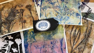 Revisiting Botanical prints with the Gelli Plate